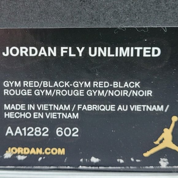 🏀 Jordan Fly Unlimited PFX - Size 9 - Basketball Shoes - Gym Red-Gym Black Nike - Picture 14 of 16